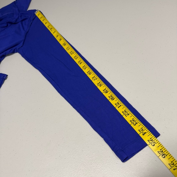 FREE PEOPLE We The Free Moon Blue V-Neck Long Sleeve Top - Picture 8 of 9